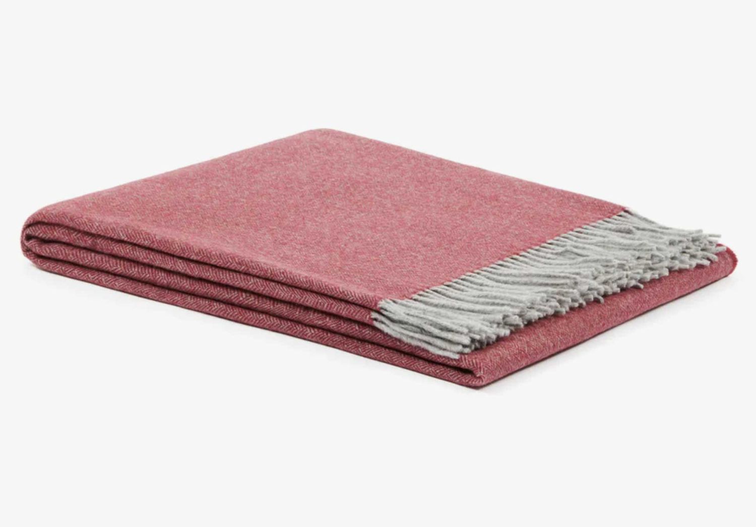 Lanerossi Cassiopea Throw in Extra-fine Merino Wool and Cashmere Throw Carminio