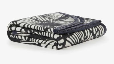 Lanerossi Thermocoperta Vintage Blanket in Pure Wool Black