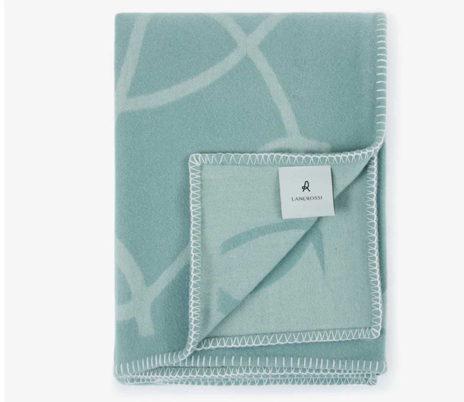 Lanerossi Sydney Plaid in Pure Merino Wool Throw Salvia