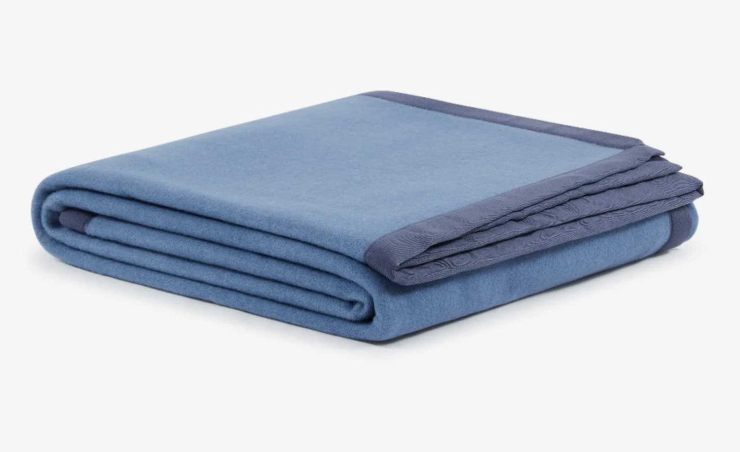 Lanerossi Uruguay Coperta Blanket in Lana GOTS Queen Blue