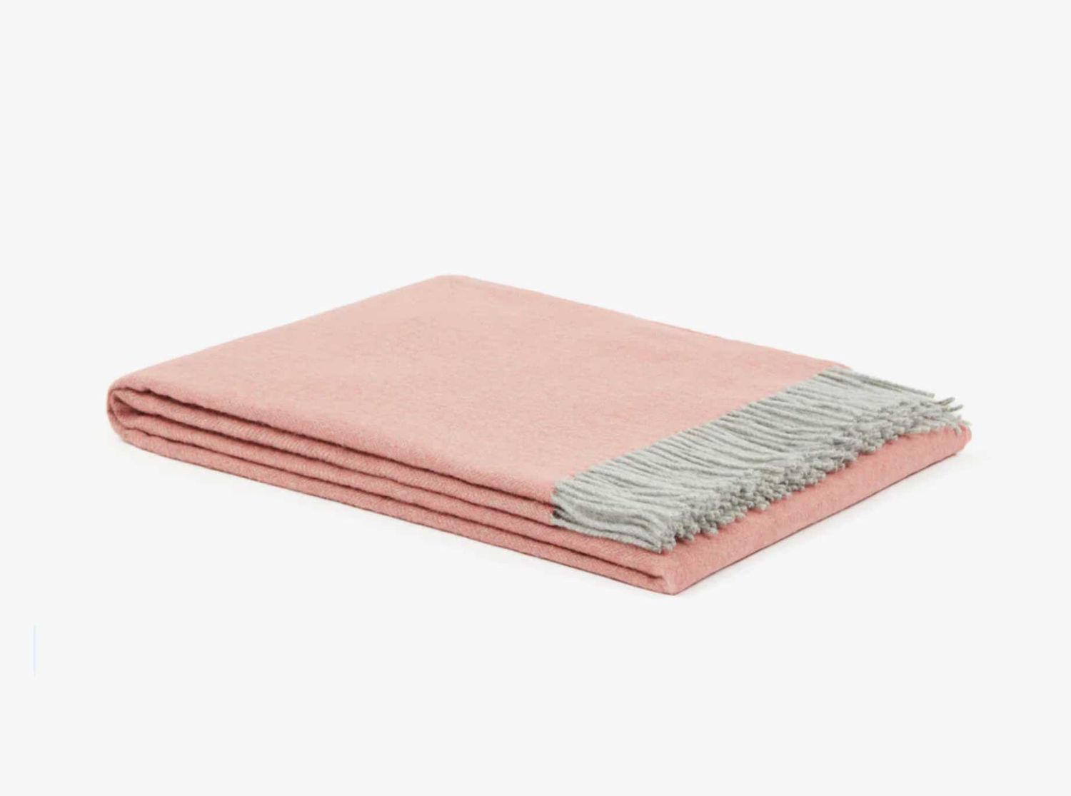 Lanerossi Cassiopea Throw in Extra-fine Merino Wool and Cashmere Throw Rosa