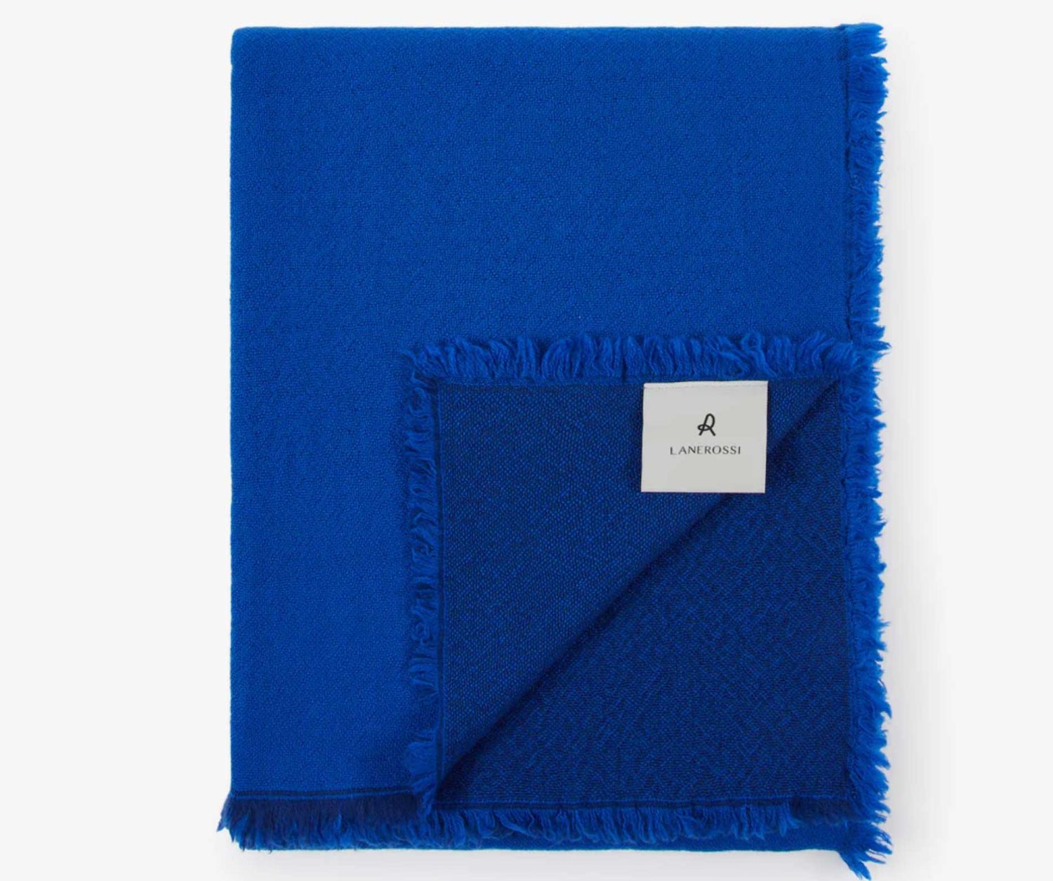 Lanerossi Zebio Throw in Merino Wool Throw Cobalto