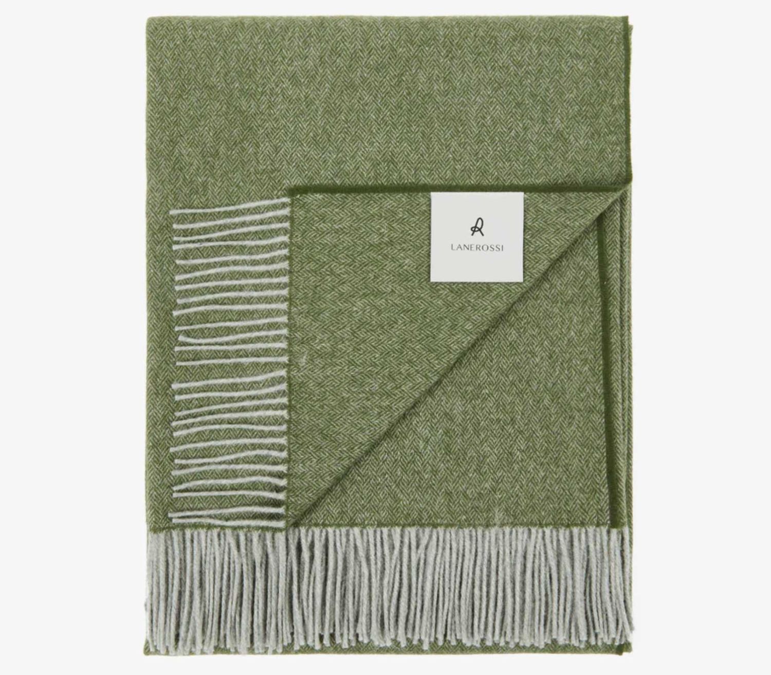 Lanerossi Cassiopea Throw in Extra-fine Merino Wool and Cashmere Throw Foresta