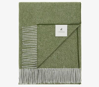 Lanerossi Cassiopea Throw in Extra-fine Merino Wool and Cashmere Throw Foresta