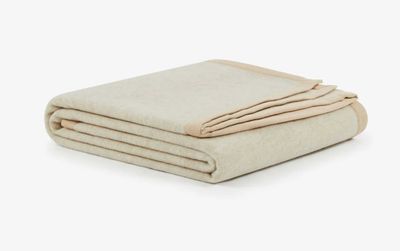 Lanerossi Uruguay Coperta Blanket in Lana GOTS Queen Beige