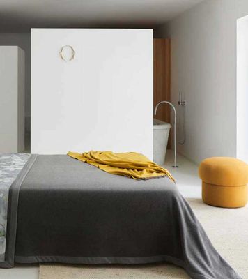 Lanerossi Geisha Blanket in Pure Cashmere Queen Cammello