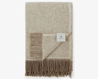 Lanerossi Northland Maxi Throw in Wool Throw Taupe