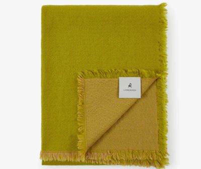 Lanerossi Zebio Throw in Merino Wool Throw Verde