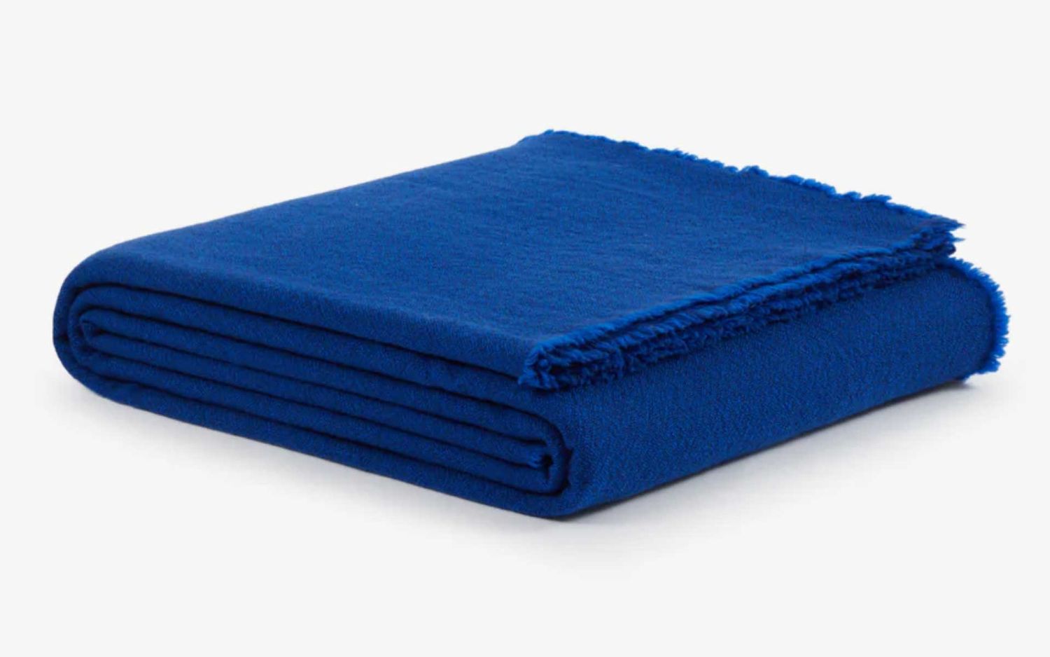 Lanerossi Zebio Washable Lana Wool Blanket King Cobalto