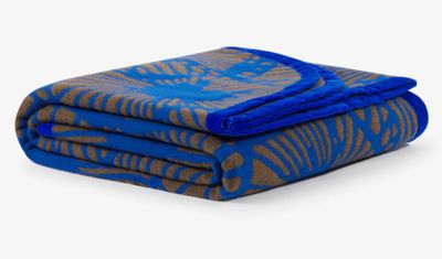 Lanerossi Thermocoperta Vintage Blanket in Pure Wool Choco-Blu