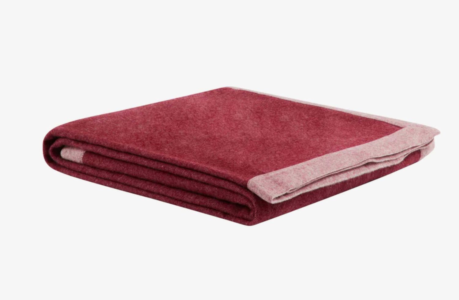 Lanerossi Afrodite Blanket in Pure Merino Wool Queen Bordeaux