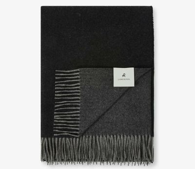 Lanerossi Everest color plaid in puro cashmere Throw Nero