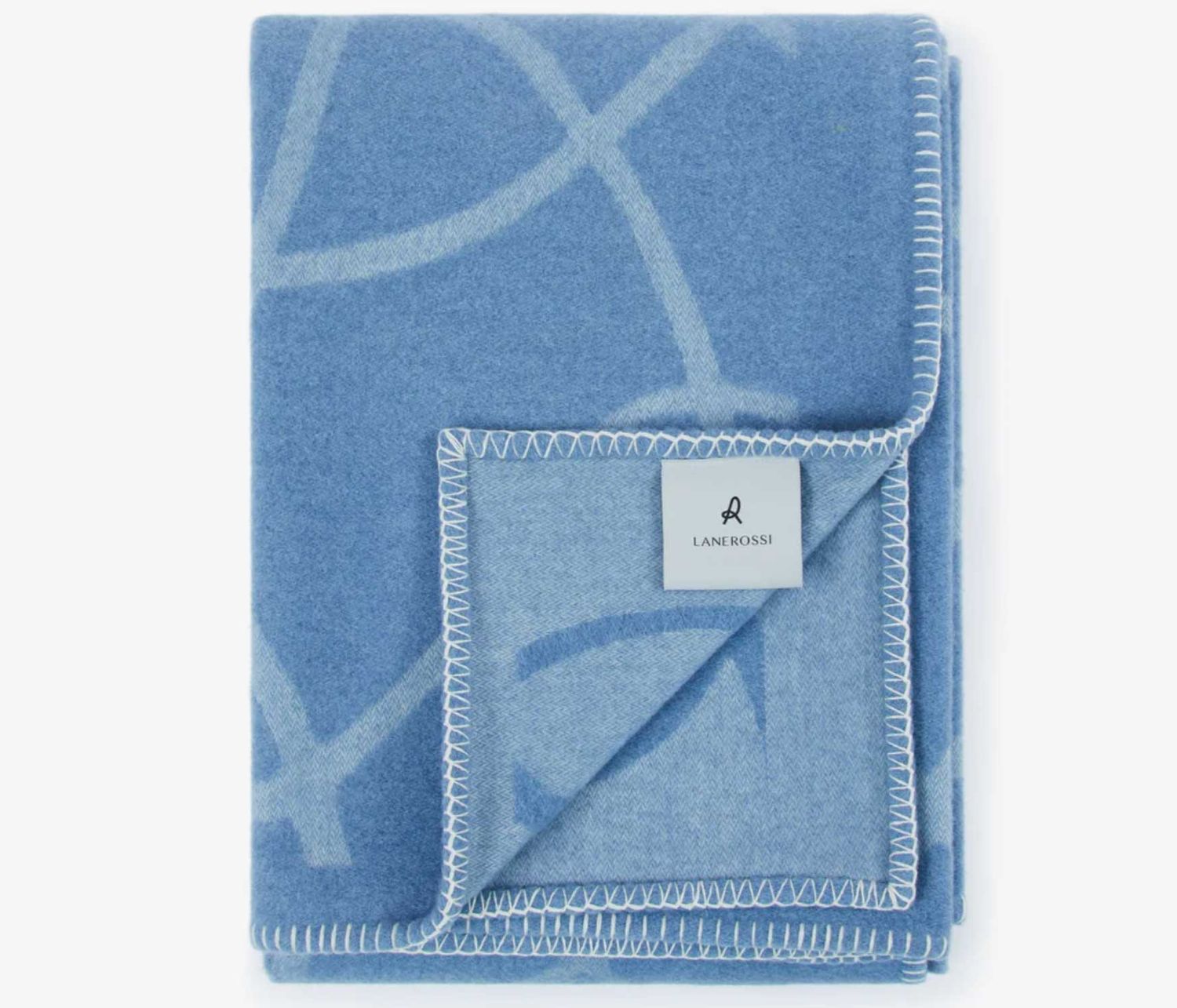 Lanerossi Sydney Plaid in Pure Merino Wool Throw Jeans