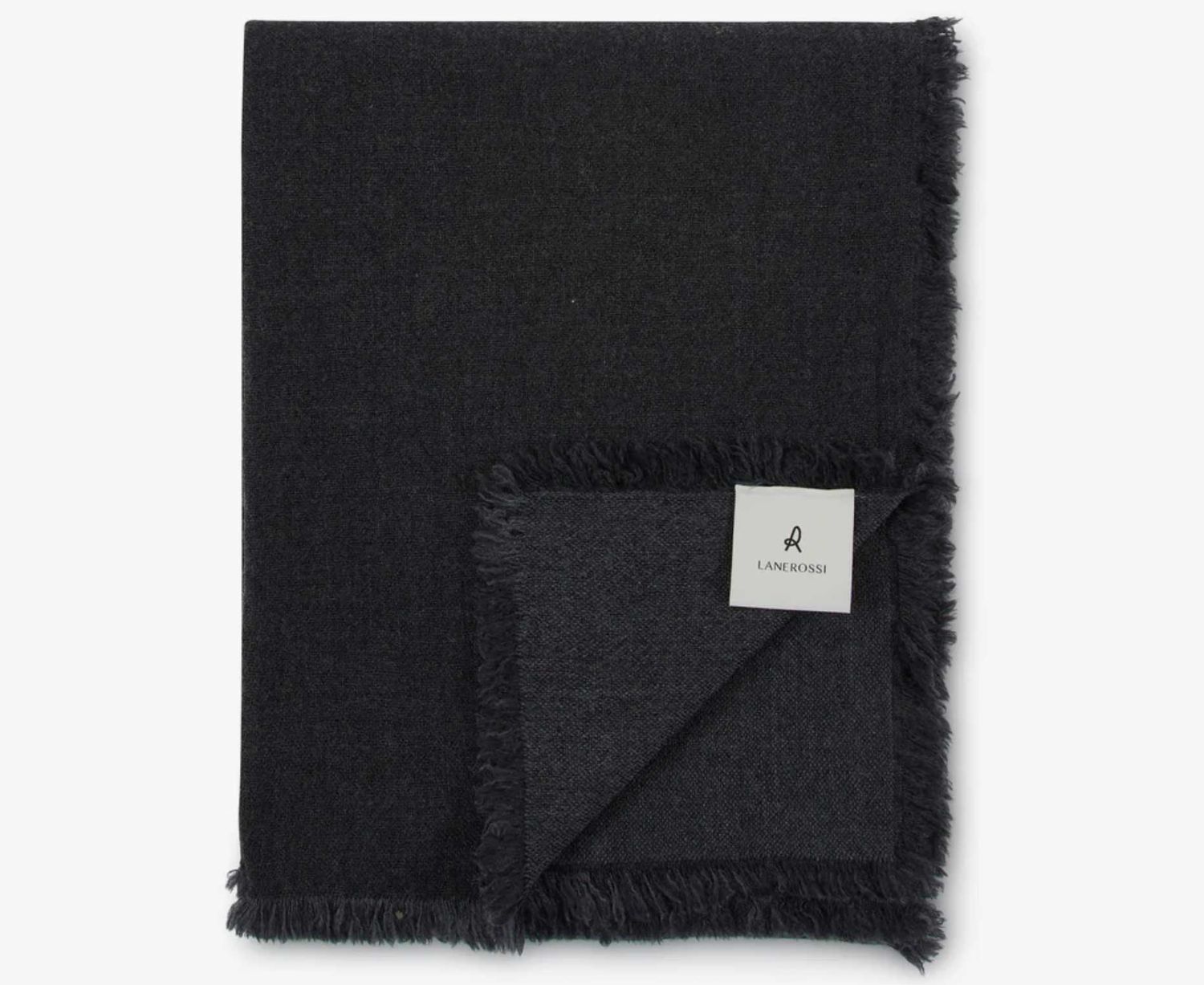 Lanerossi Zebio Throw in Merino Wool Throw Antracite