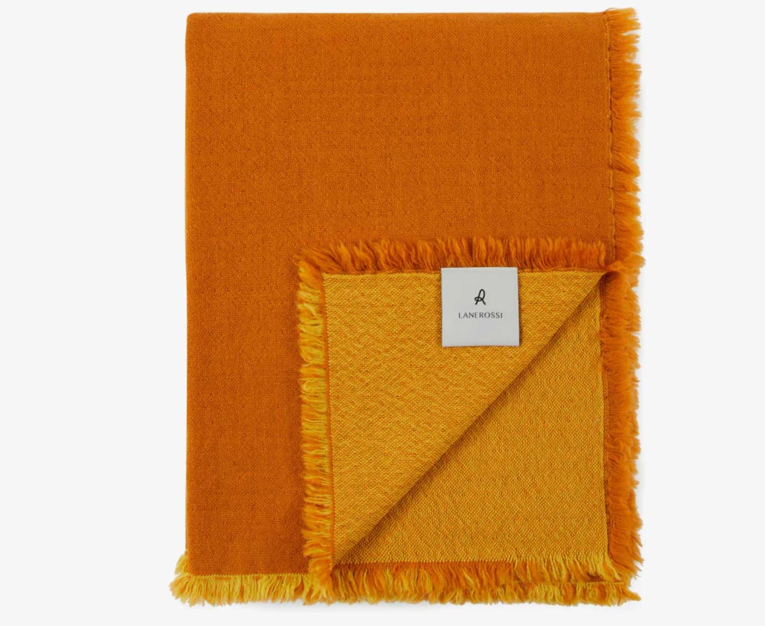 Lanerossi Zebio Throw in Merino Wool Throw Senape