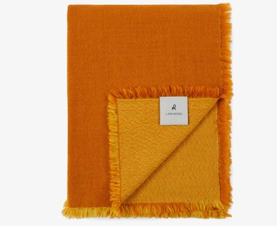 Lanerossi Zebio Throw in Merino Wool Throw Senape