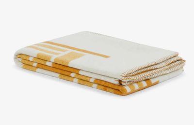 Lanerossi Metropolis plaid in lana Throw Ocra