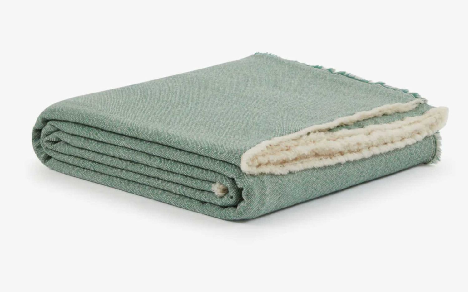 Lanerossi Zebio Washable Lana Wool Blanket King Acqua