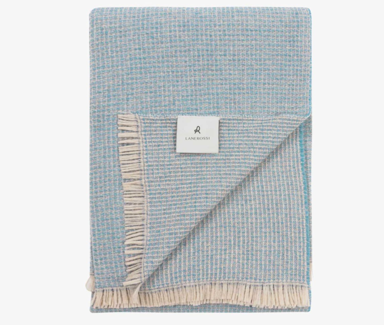 Lanerossi Rossi Moon Throw in Pure Virgin Wool Throw Acqua