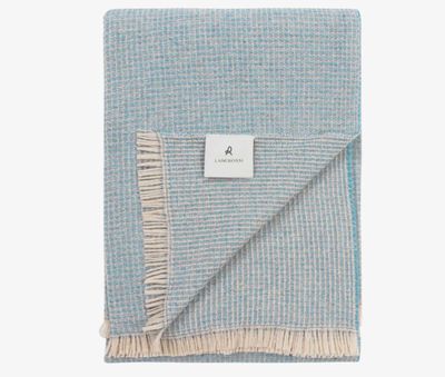 Lanerossi Rossi Moon Throw in Pure Virgin Wool Throw Acqua