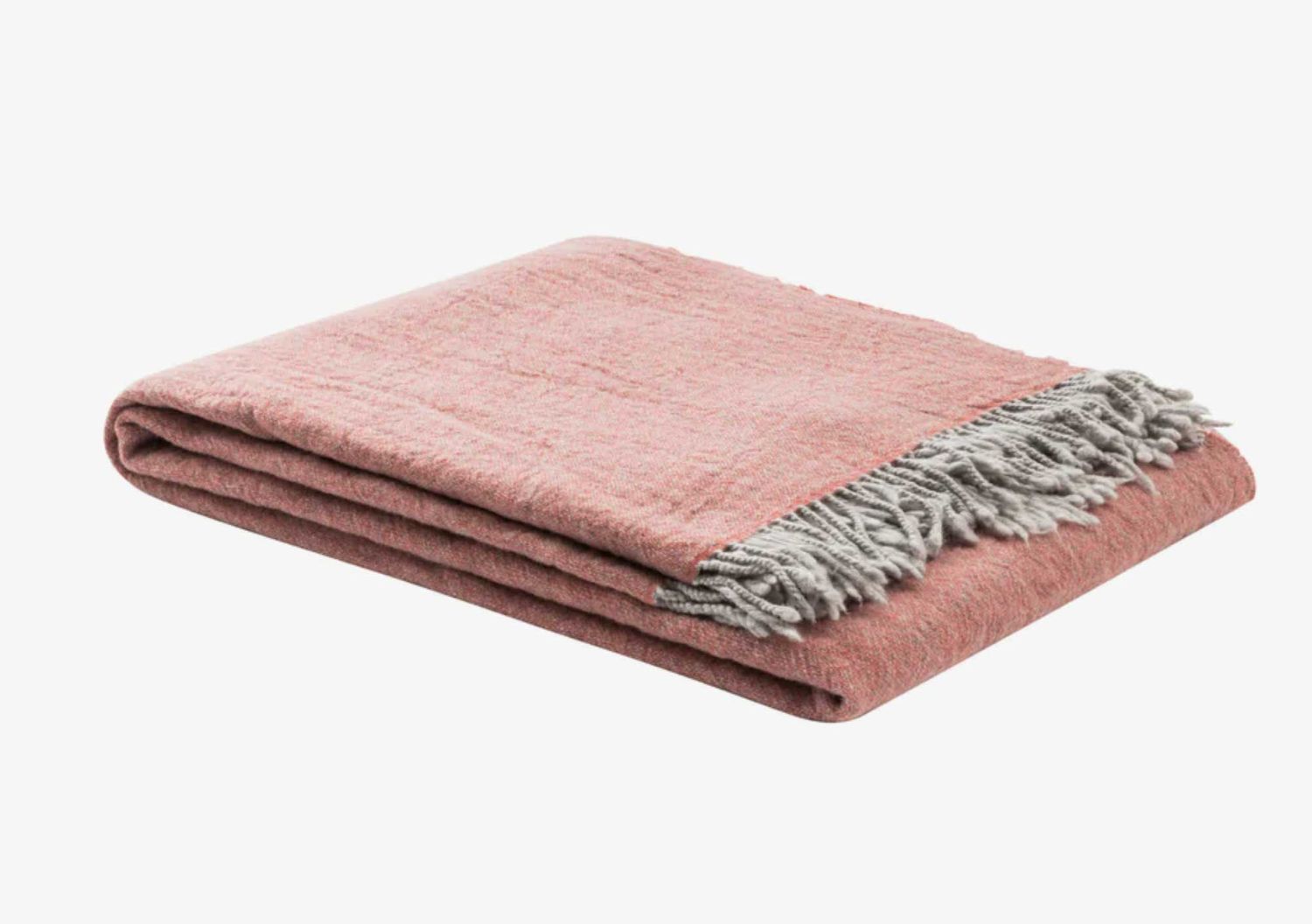 Lanerossi Dioniso Throw in Pure Extra-fine Merino Wool Throw Rosa