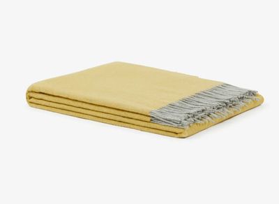 Lanerossi Cassiopea Throw in Extra-fine Merino Wool and Cashmere Throw Oro