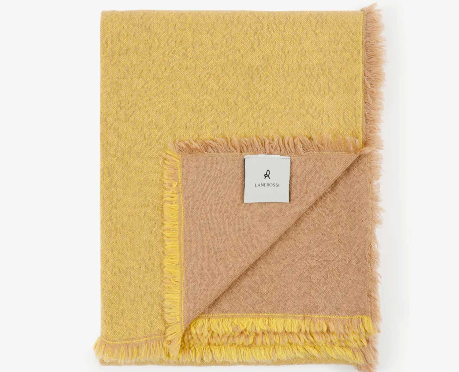 Lanerossi Zebio Throw in Merino Wool Throw Giallo