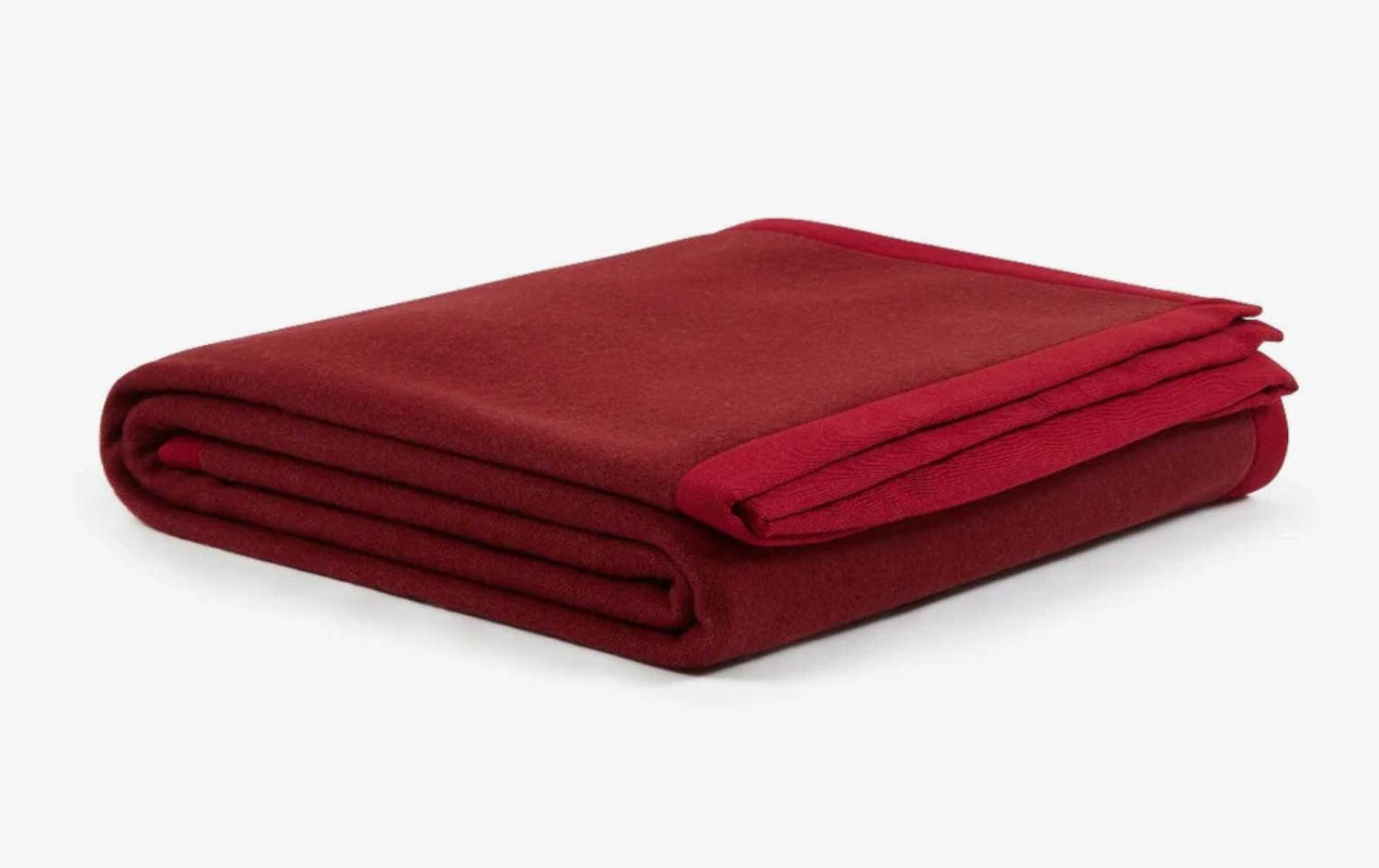 Lanerossi Uruguay Coperta Blanket in Lana GOTS King Bordeaux
