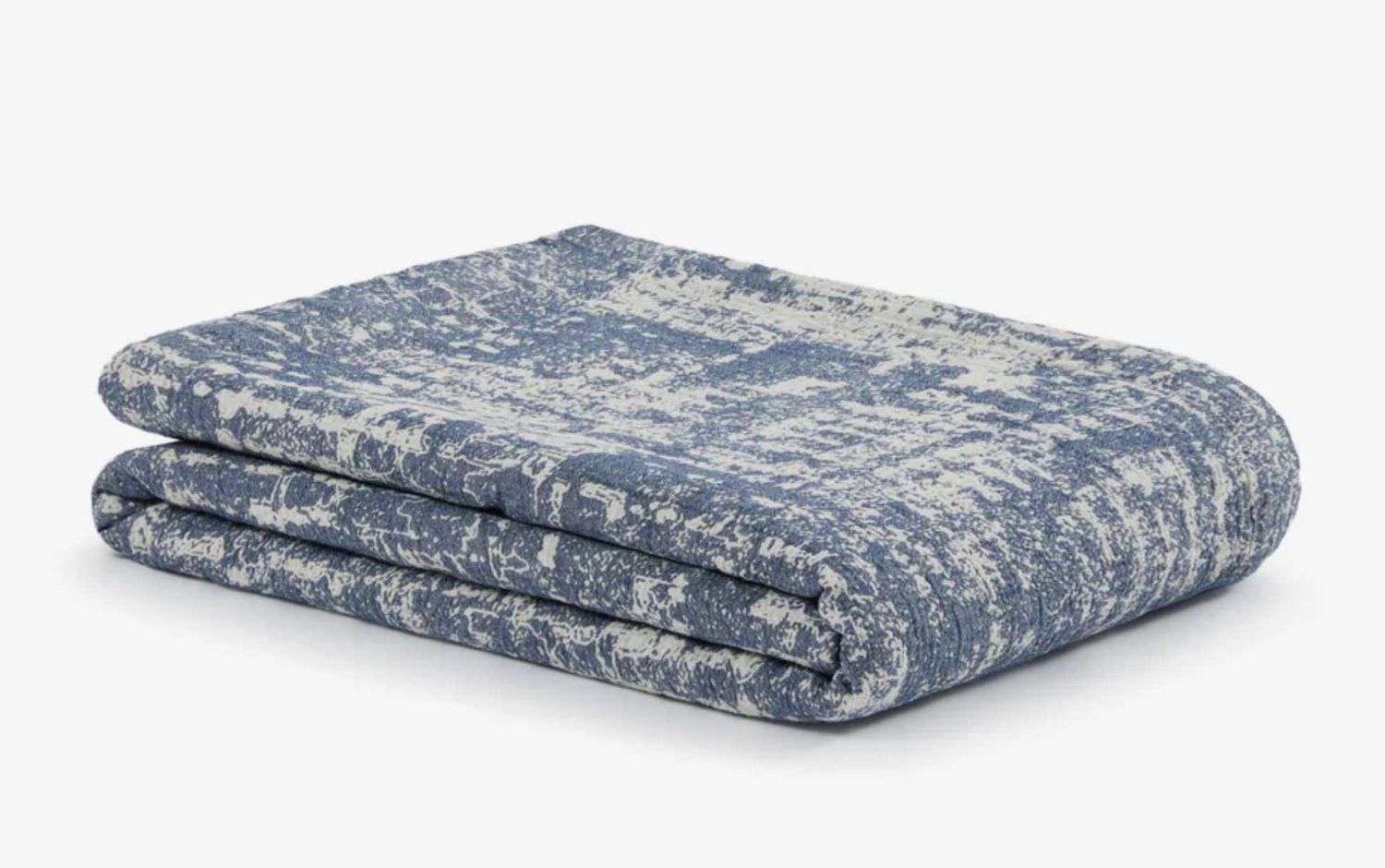 Lanerossi Sorrento Bedspread Blanket in Cotton Blu
