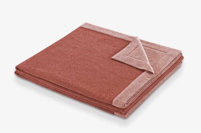 Lanerossi Afrodite Blanket in Pure Merino Wool Double Arancio