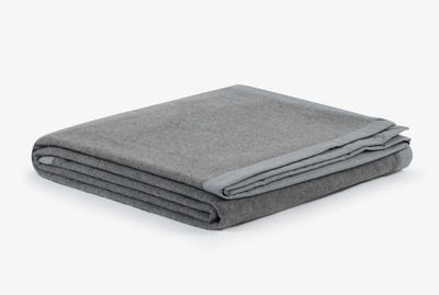 Lanerossi Geisha Blanket in Pure Cashmere Queen Grigio Scuro