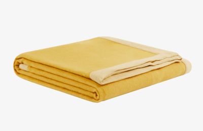 Lanerossi Afrodite Blanket in Pure Merino Wool Queen Senape