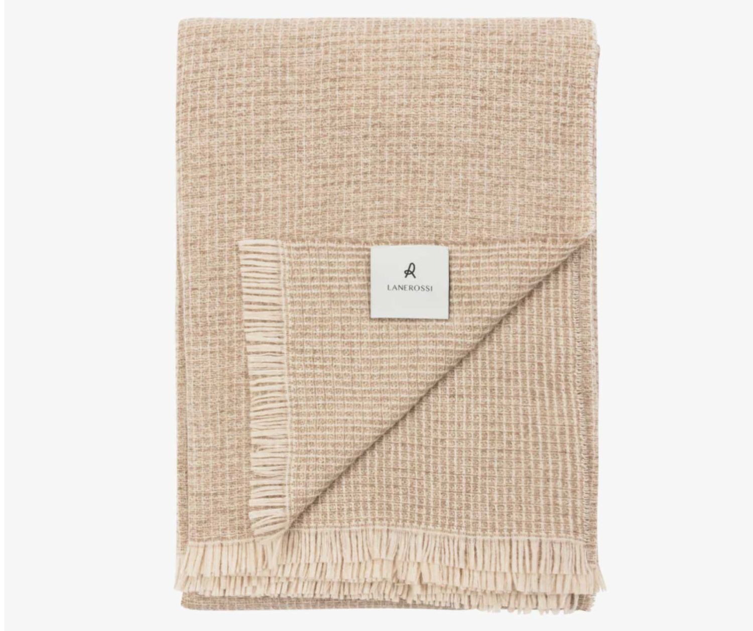 Lanerossi Rossi Moon Throw in Pure Virgin Wool Throw Brown