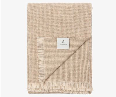 Lanerossi Rossi Moon Throw in Pure Virgin Wool Throw Brown