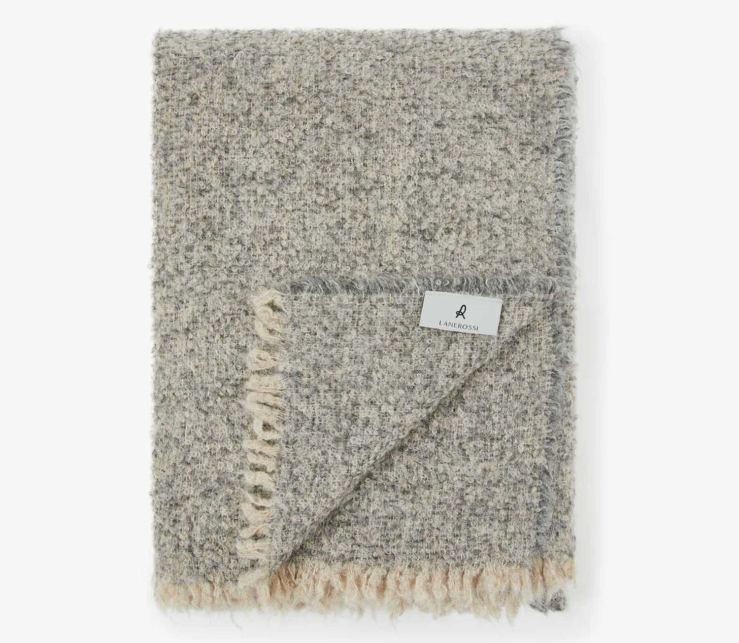 Lanerossi Bogota Throw in Alpaca Blend Throw Grigio Antracite