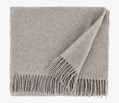 Lanerossi Everest color plaid in puro cashmere Throw Grigio