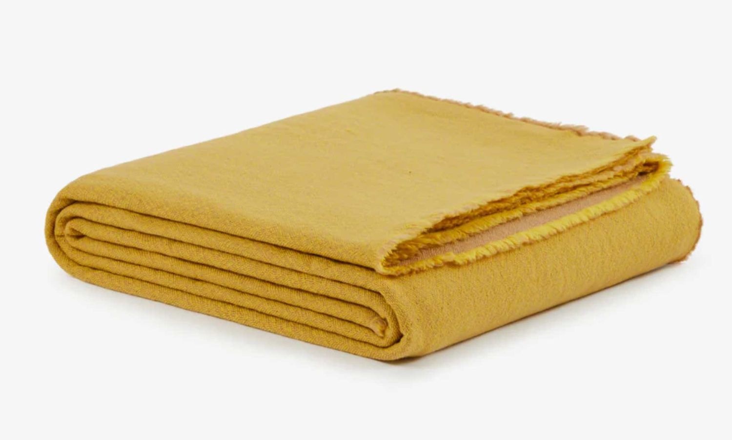 Lanerossi Zebio Washable Lana Wool Blanket Queen Giallo