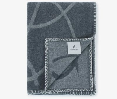 Lanerossi Sydney Plaid in Pure Merino Wool Throw Antracite