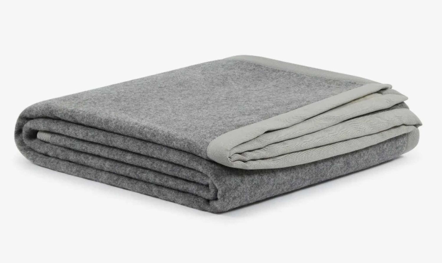 Lanerossi Uruguay Coperta Blanket in Lana GOTS King Grey