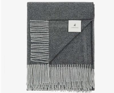 Lanerossi Cassiopea Throw in Extra-fine Merino Wool and Cashmere Throw Grigio