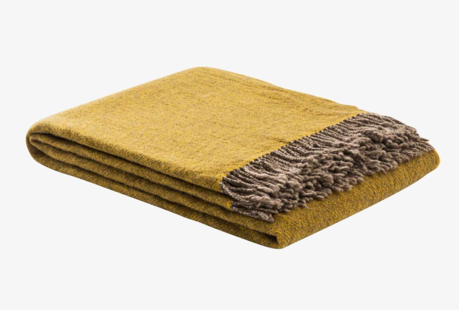Lanerossi Dioniso Throw in Pure Extra-fine Merino Wool Throw Oro