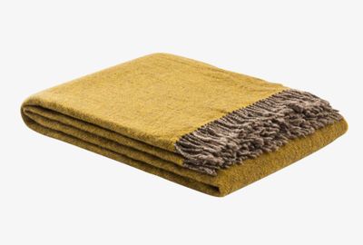Lanerossi Dioniso Throw in Pure Extra-fine Merino Wool Throw Oro