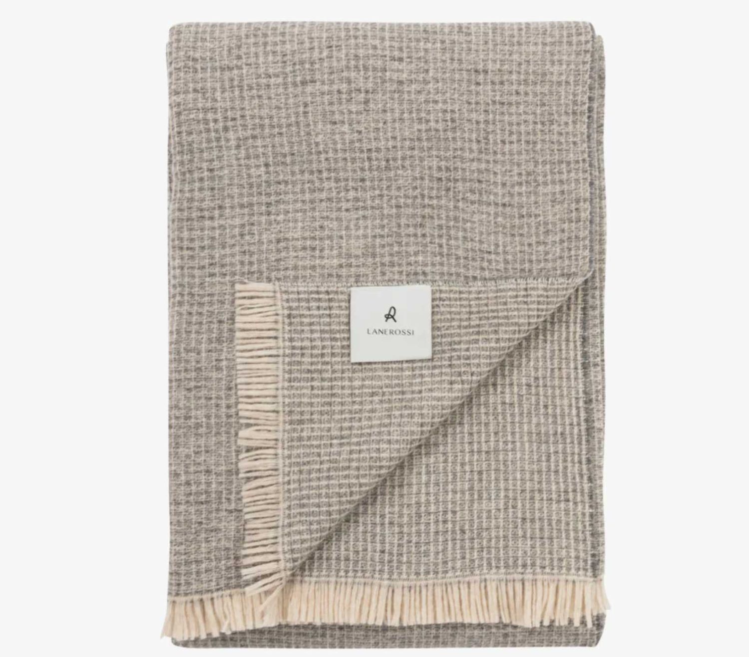 Lanerossi Rossi Moon Throw in Pure Virgin Wool Throw Grigio
