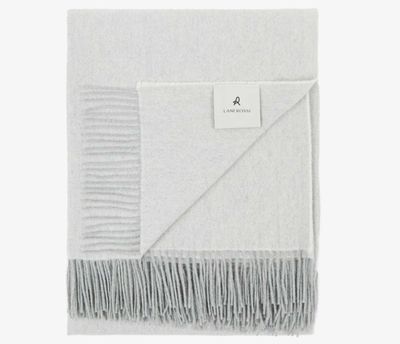 Lanerossi Cassiopea Throw in Extra-fine Merino Wool and Cashmere Throw Bianco