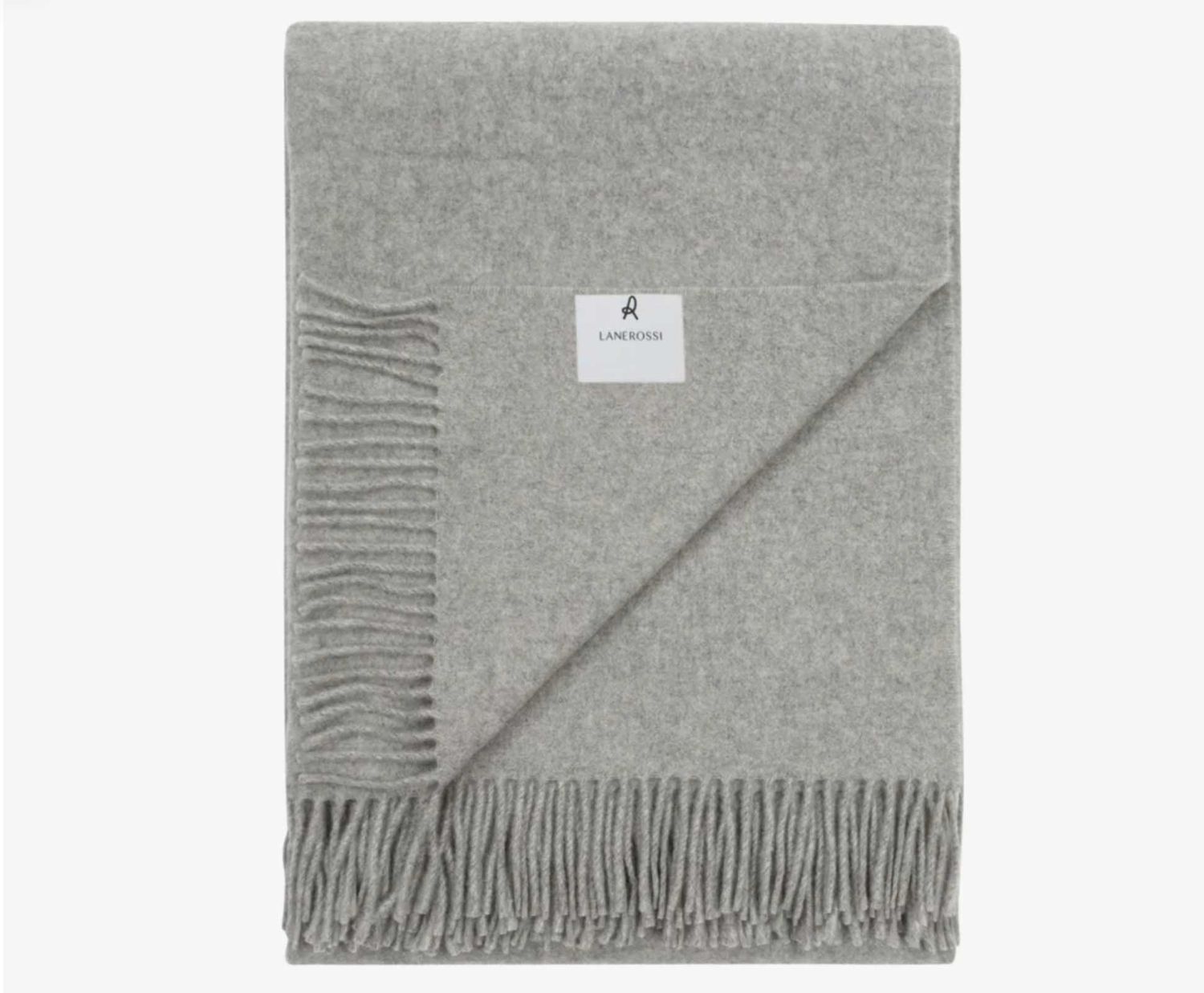 Lanerossi Ulisse Throw in Pure Wool Throw Grigio