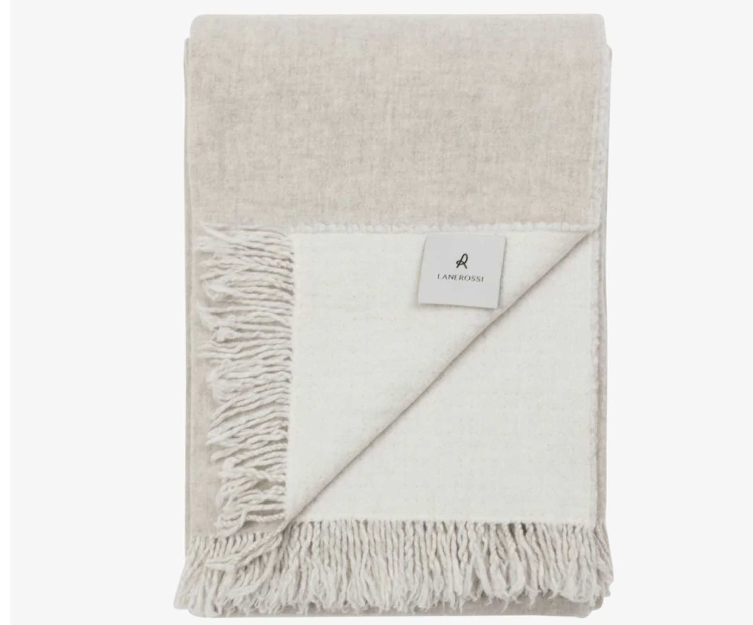 Lanerossi Dioniso Throw in Pure Extra-fine Merino Wool Throw Grigio Chiaro