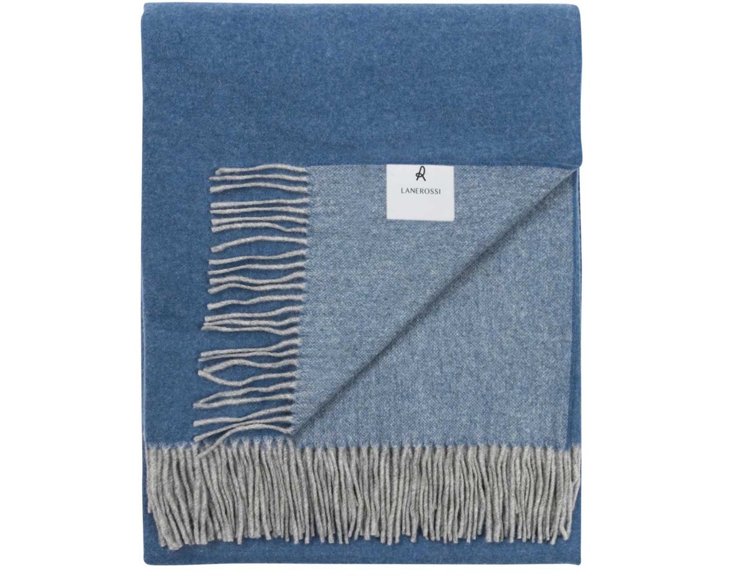 Lanerossi Ulisse Throw in Pure Wool Throw Avio Jeans