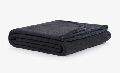 Lanerossi Thermocoperta Color Blanket in Pure Wool Antracite