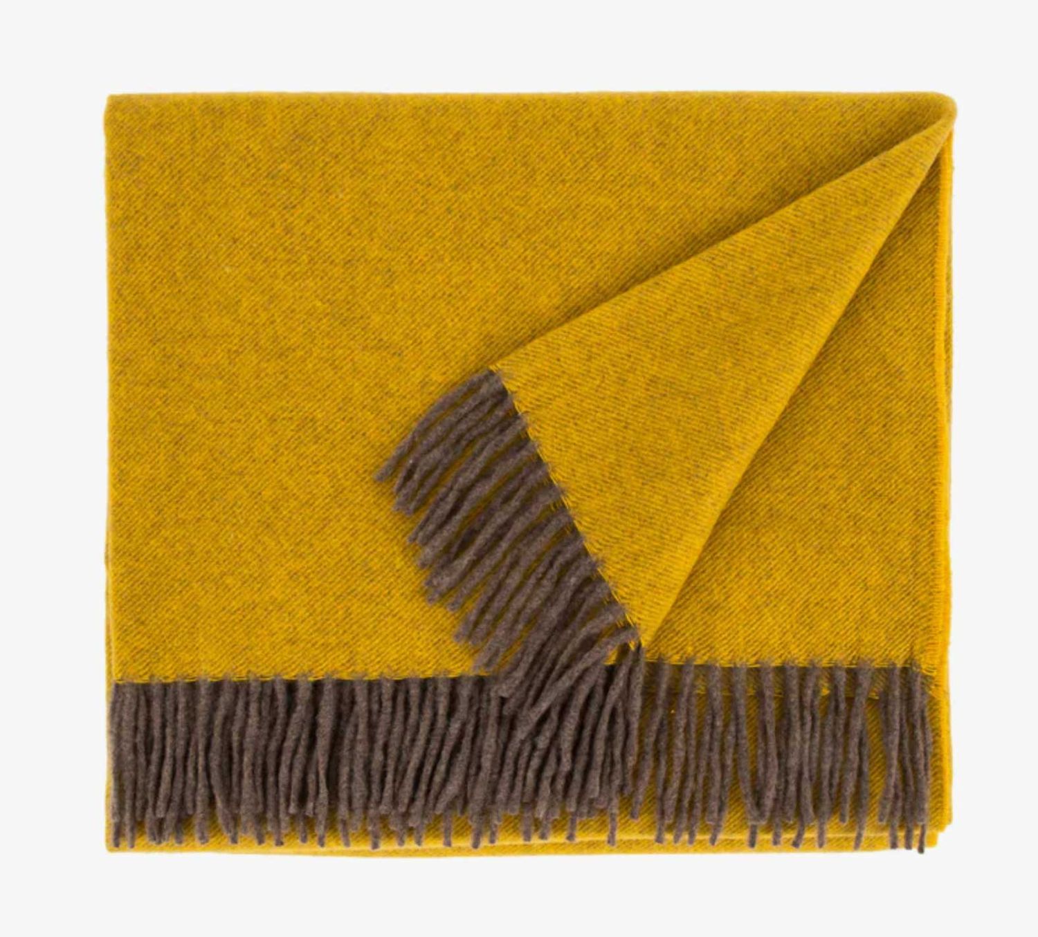Lanerossi Everest color plaid in puro cashmere Throw Oro