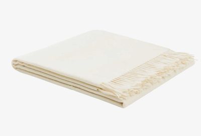 Lanerossi Everest color plaid in puro cashmere Throw Bianco